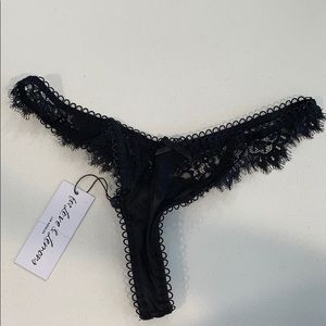 FOR LOVE & LEMONS Faye Lace Thong Panty